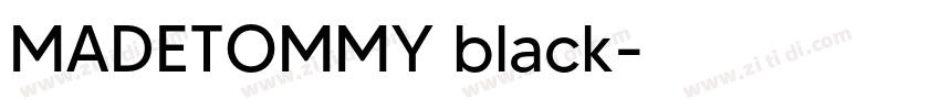 MADETOMMY black字体转换